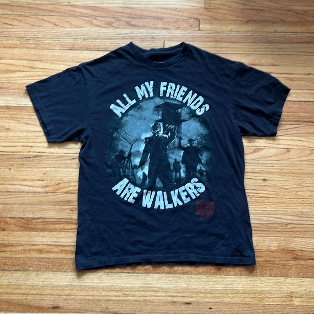 All My Friends Are Walkers T-Shirt / AMC The Walking Dead / 2014 Promo Shirt (L)